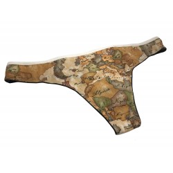 Perizoma stampa mappa 