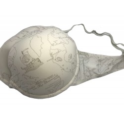 Reggiseno Stampa Mappa Solo confini