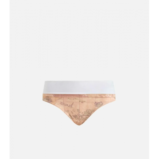 Slip mare con risvolto stampa Geo Classic