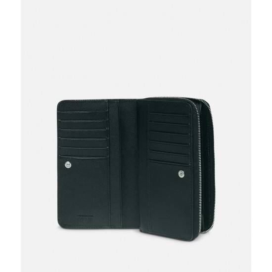 Geo Black Portafogli grande con zip
