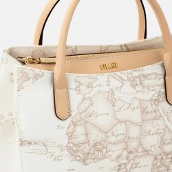 Geo White Borsa piccola a mano con tracolla