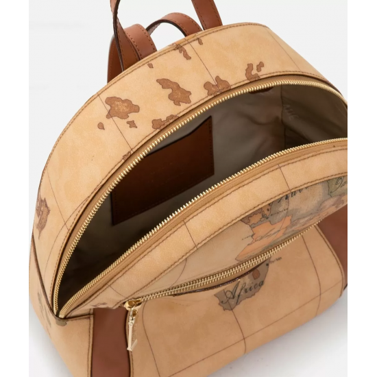 Geo Classic zaino con inserti frontali in pelle