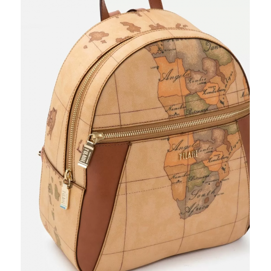 Geo Classic zaino con inserti frontali in pelle