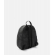 Geo Black zaino con inserti frontali in pelle