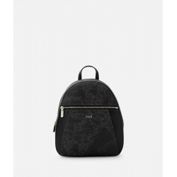 Geo Black zaino con inserti frontali in pelle