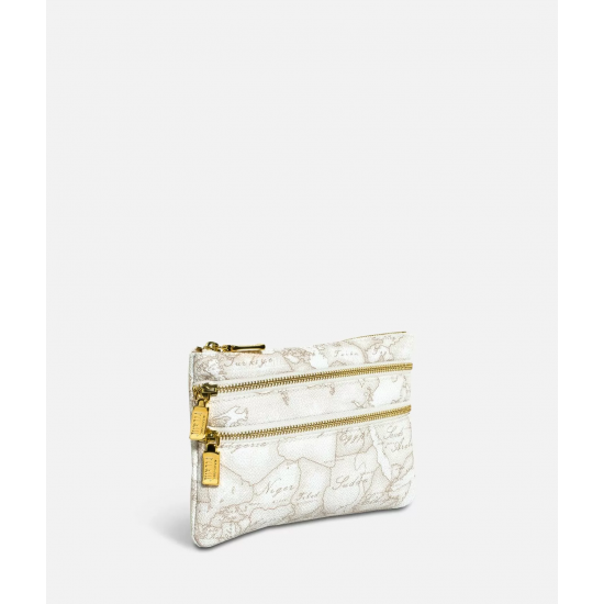Geo White Pochette media con tasche