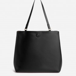 Soft Twist borsa shopping reversibile Nera