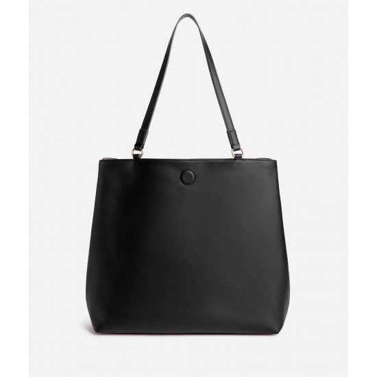 Soft Twist borsa shopping reversibile Nera