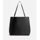 Soft Twist borsa shopping reversibile Nera