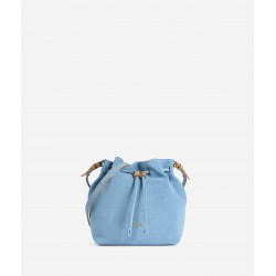Tribal Leather borsa secchiello Azzurro Cielo