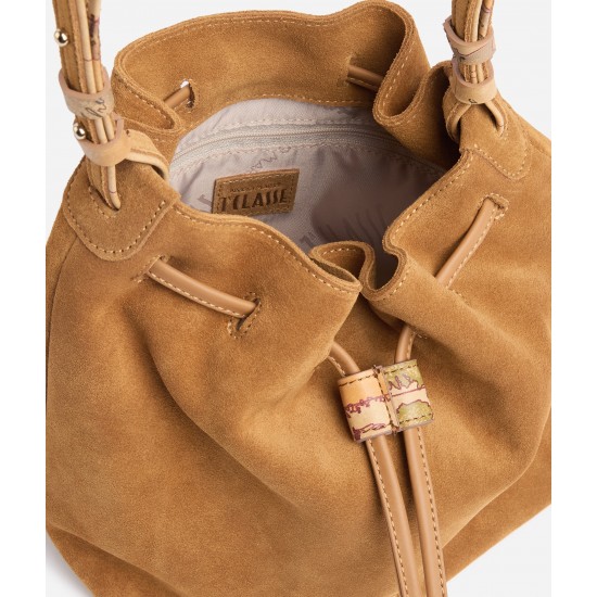 Tribal Leather borsa secchiello Rame
