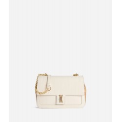 Bay Lock Bag tracolla in pelle striata Conchiglia