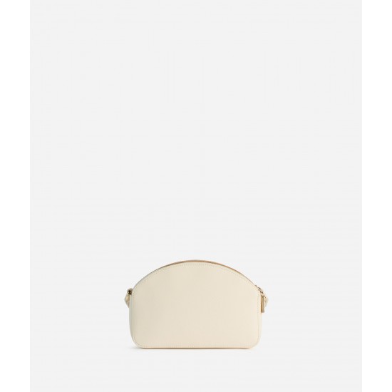 Aura Bag tracollina doppia zip Avorio
