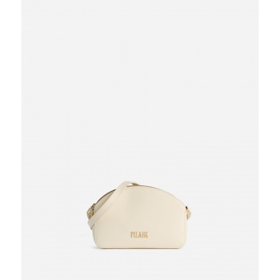 Aura Bag tracollina doppia zip Avorio