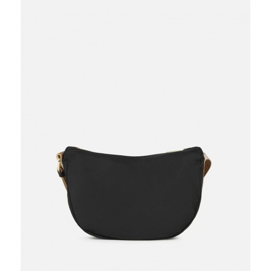 Stormy Nylon tracolla a mezzaluna piccola Nera