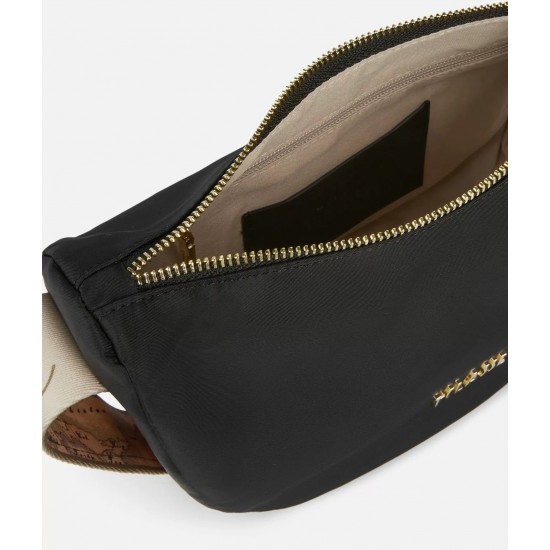 Stormy Nylon tracolla a mezzaluna piccola Nera