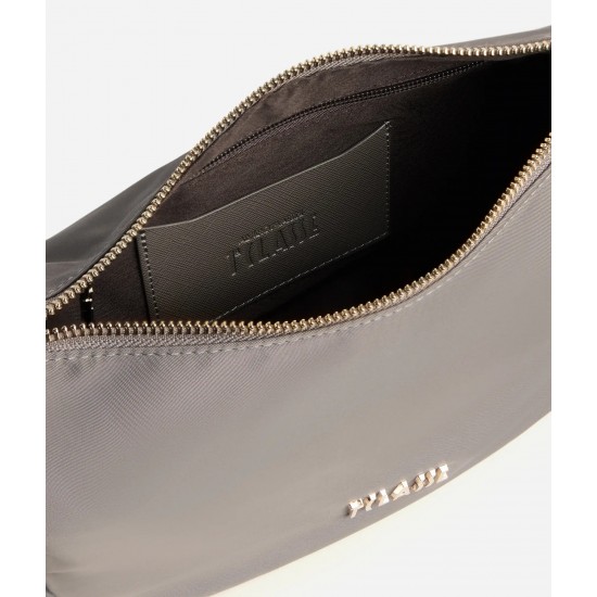 Stormy Nylon tracolla a mezzaluna piccola Tortora