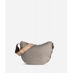 Stormy Nylon tracolla a mezzaluna piccola Tortora