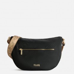 Stormy Nylon tracolla a mezzaluna grande Nera