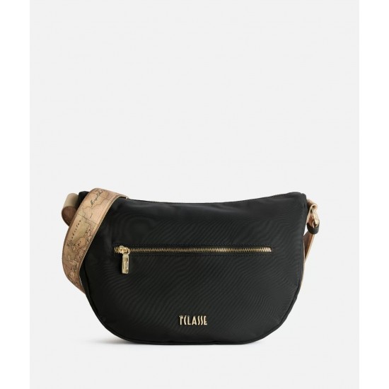 Stormy Nylon tracolla a mezzaluna grande Nera