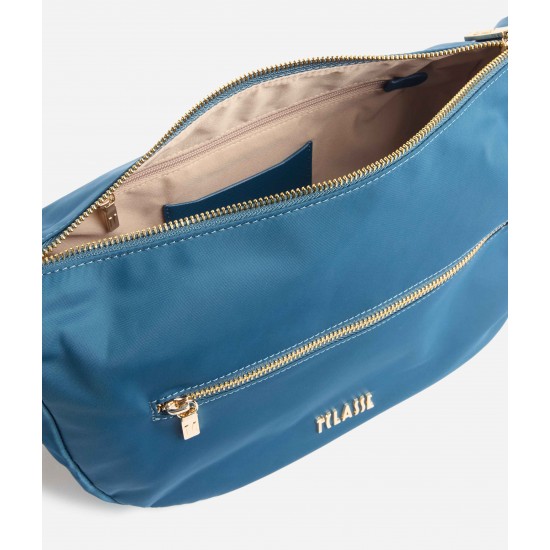Breeze Nylon tracolla a mezzaluna grande Blu Pacifico