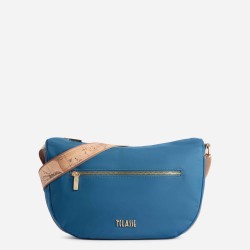 Breeze Nylon tracolla a mezzaluna grande Blu Pacifico