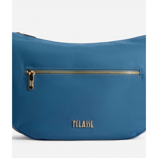Breeze Nylon tracolla a mezzaluna grande Blu Pacifico