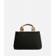 Puffy Nylon borsa a mano Nera