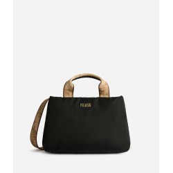 Puffy Nylon borsa a mano Nera