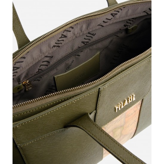 Windy City borsa shopping grande Verde Muschio