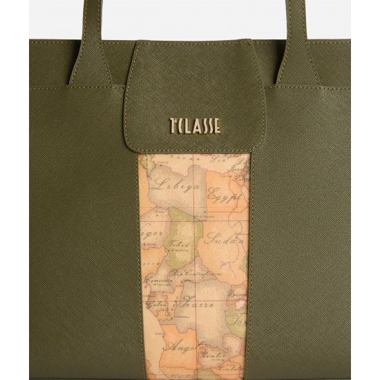 Windy City borsa shopping grande Verde Muschio