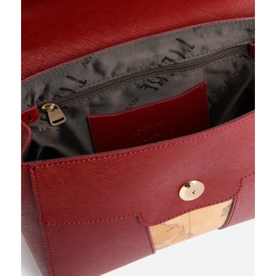 Windy City borsa a mano con patta Rosso Acero