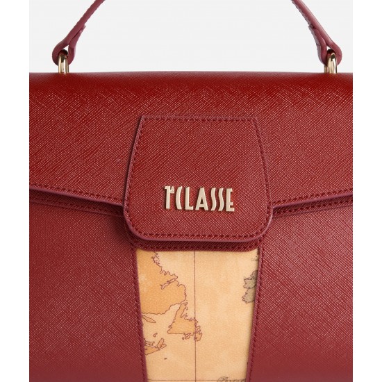 Windy City borsa a mano con patta Rosso Acero