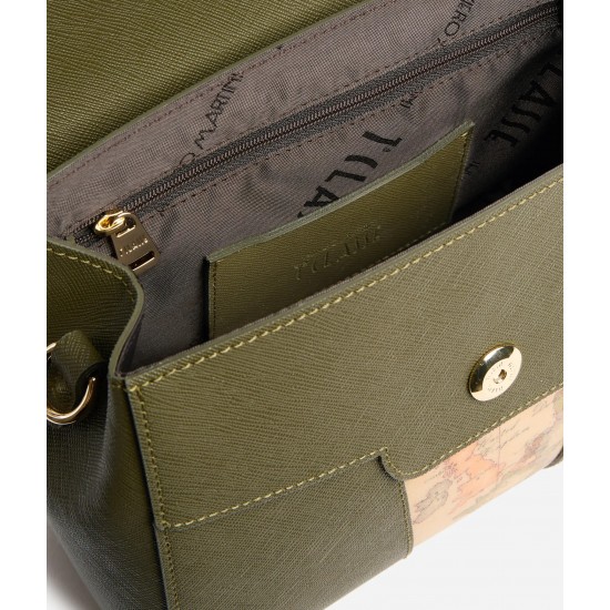 Windy City borsa a mano con patta Verde Muschio