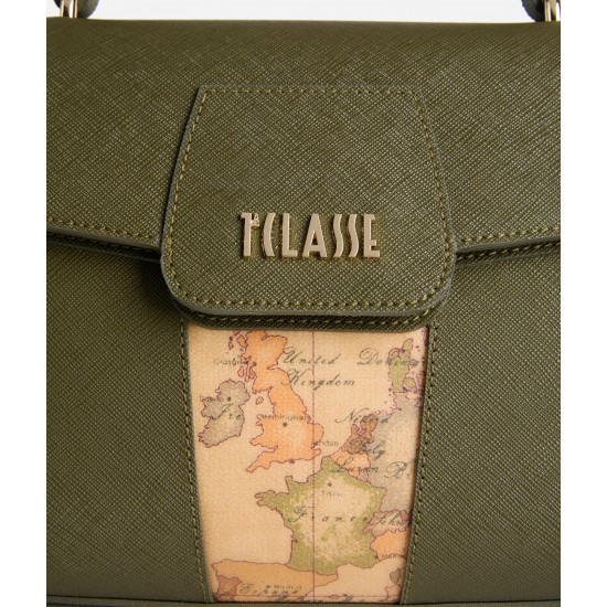 Windy City borsa a mano con patta Verde Muschio