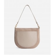 Wild Leather sottospalla con patta Greige