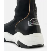 Running boots in lycra black